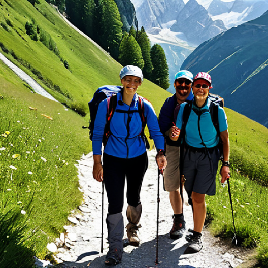 Outdoor Adventure Leader**
"A professional outdoor adventure leader, fully clothed in appropriate hiking gear, assisting a group of diverse participants on a scenic mountain trail in the Italian Alps, safe for work, family-friendly activity, perfect anatomy, natural pose, correct proportions, professional photography, high quality, well-formed hands, proper finger count, natural body proportions."
**