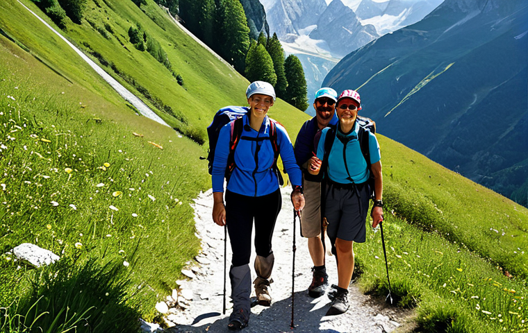 Outdoor Adventure Leader**

"A professional outdoor adventure leader, fully clothed in appropriate hiking gear, assisting a group of diverse participants on a scenic mountain trail in the Italian Alps, safe for work, family-friendly activity, perfect anatomy, natural pose, correct proportions, professional photography, high quality, well-formed hands, proper finger count, natural body proportions."

**