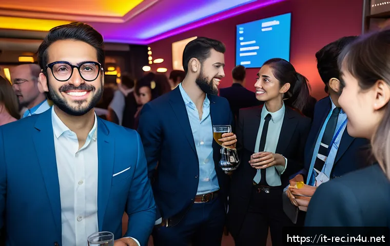 레크리에이션 지도자와 사업 기획 - A lively networking event for young Italian professionals in a stylish modern venue in Milan, featur...